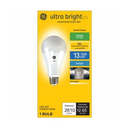 Current GE LED 22W A21 Bulb 93129363